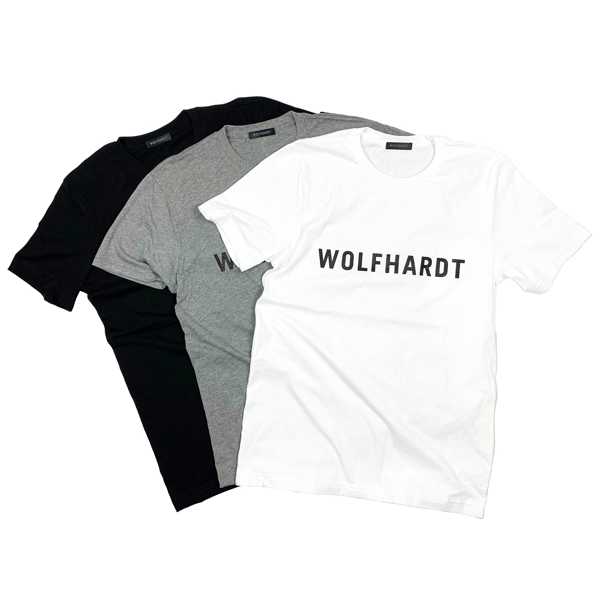 SHORT SLEEVE T-SHIRT WITH RIB NECK CREW COLLAR HEMD